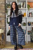 Fair Isle Cardigan Navy 